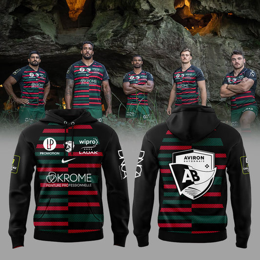 Forgé par l’histoire. Tissé d’héritage. Le nouveau troisième maillot de l’Aviron Bayonnais. Limited Edition Hoodie