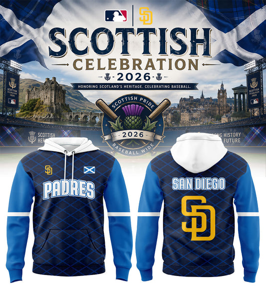 SD Padres Scottish Celebration 2026 Hoodie