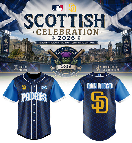 SD Padres Scottish Celebration 2026 Jersey