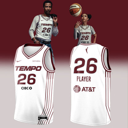 Toronto Tempo Unveil Uniforms Ahead 2026 Combo White Jersey Custom Name, Number