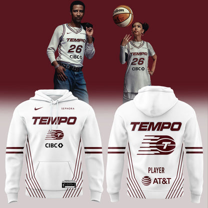 Toronto Tempo Unveil Uniforms Ahead 2026 Combo White Hoodie