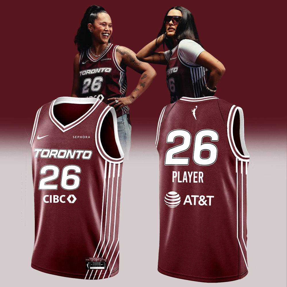 Toronto Tempo Unveil Uniforms Ahead 2026 Combo Red Jersey Custom Name, Number