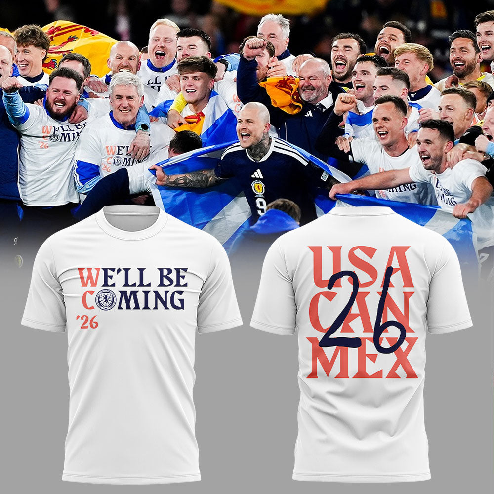 Scotland National Team Uniforms For The 2026 World Cup We™ll Be Coming Combo Shirt