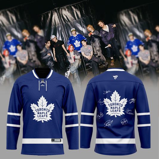 BTS ARIRANG WORLD TOUR The blue and white Toronto Maple Leafs suit you perfectly Hockey Jersey