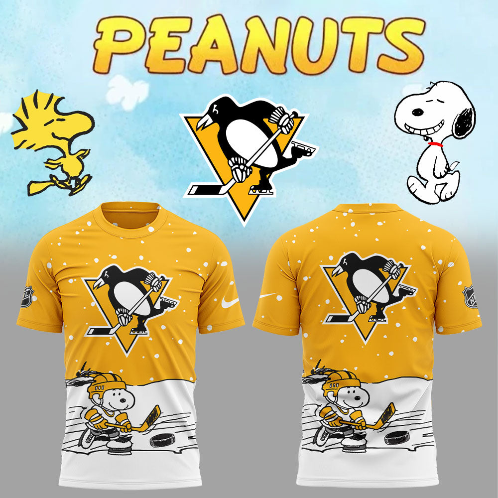 Pittsburgh Penguins New Peanuts Costumes 2025 Combo Shirt