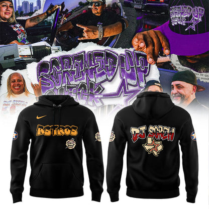 Official Houston Astros x DJ Screw Collection Black V2 Hoodie