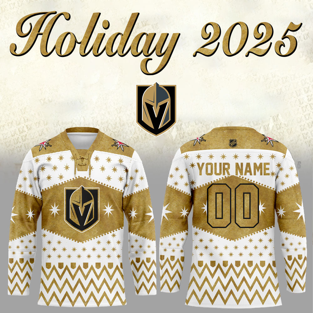 Vegas Golden Knights Holiday 2025 Combo Hockey Jersey Custom Name, Number