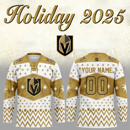 Vegas Golden Knights Holiday 2025 Combo Hockey Jersey Custom Name, Number