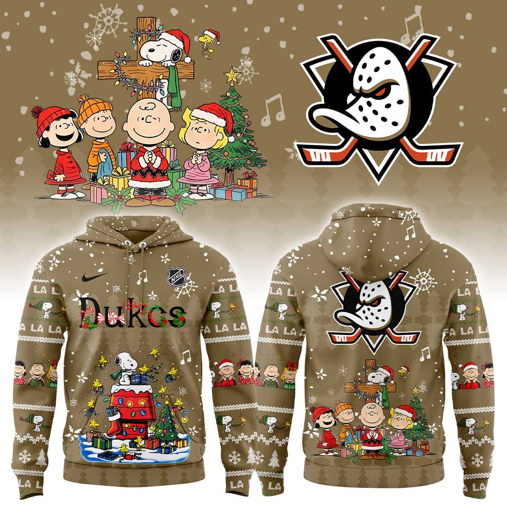 Anaheim Ducks Snoopy Christmas Hoodie