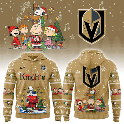 Vegas Golden Knights Snoopy Christmas Hoodie