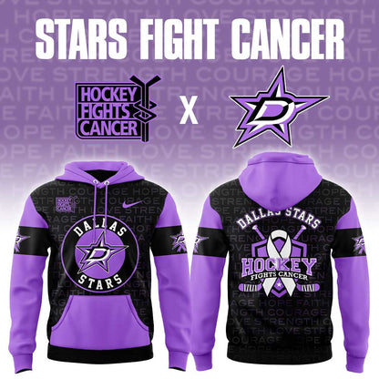 Dallas Stars Hockey Fights Cancer Combo Hoodie