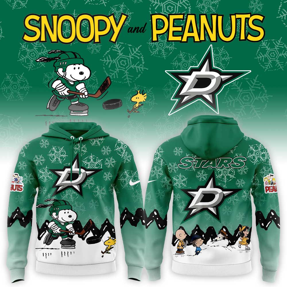Dallas Stars x Snoopy and Peanuts Hoodie