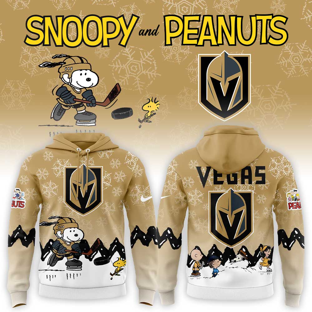 Vegas Golden Knights x Snoopy and Peanuts Hoodie