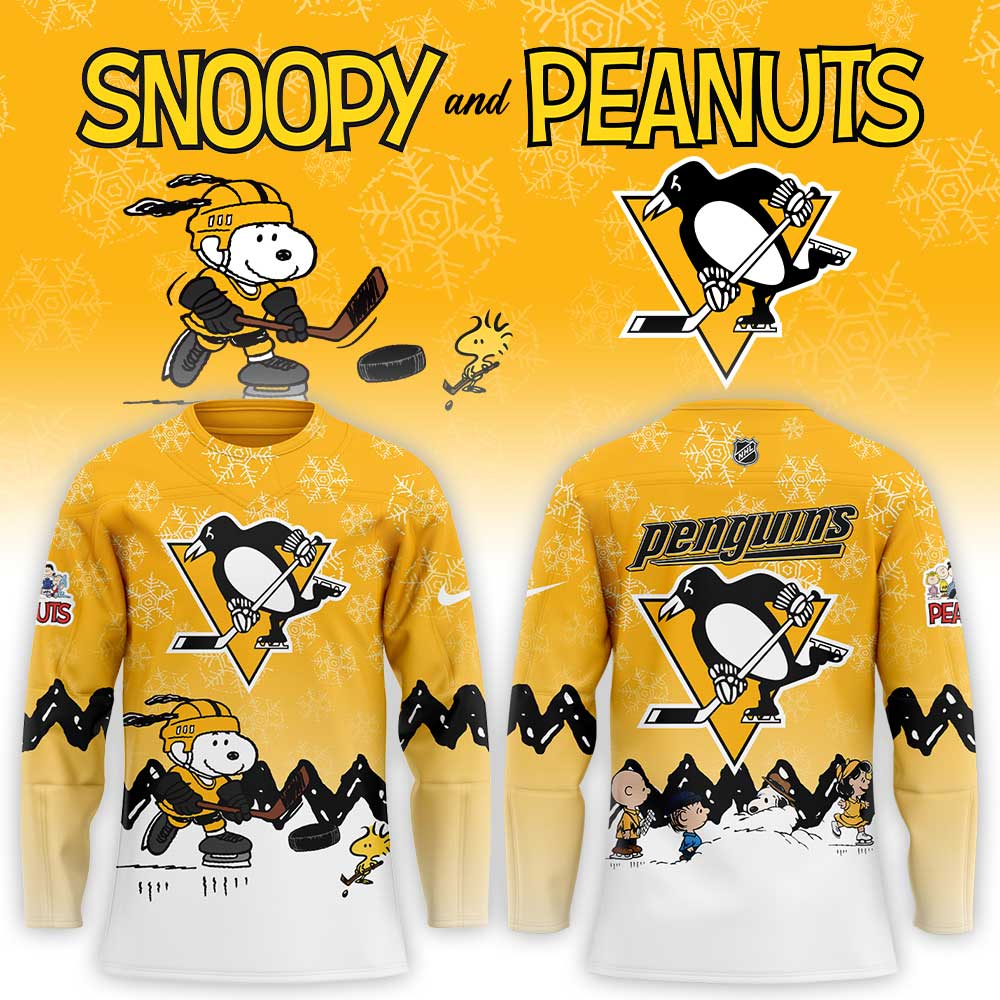 Pittsburgh Penguins x Snoopy and Peanuts Hockey Jersey