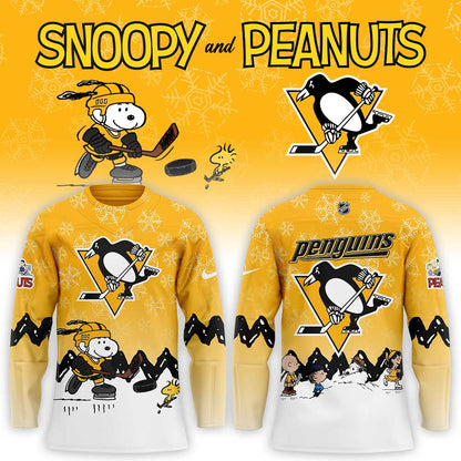 Pittsburgh Penguins x Snoopy and Peanuts Hockey Jersey