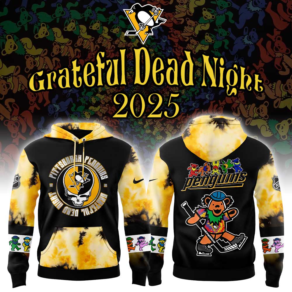 Pittsburgh Penguins Grateful Dead Night 60th Limited Combo Hoodie