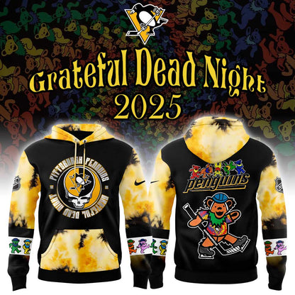 Pittsburgh Penguins Grateful Dead Night 60th Limited Combo Hoodie