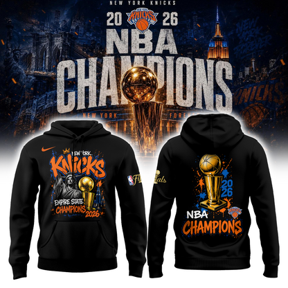 New York Knicks Basketball NBA Rings Champions Hoodie