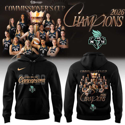 New York Liberty WNBA Commissioner’s Cup CHAMPIONS 2026 Hoodie