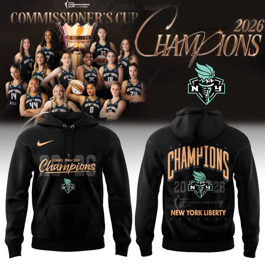 New York Liberty WNBA Commissioner’s Cup CHAMPIONS 2026 Hoodie