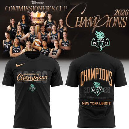 New York Liberty WNBA Commissioner’s Cup CHAMPIONS 2026 Shirt