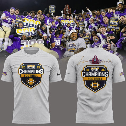 JMU Football SUN BELT CHAMPION 2025 Combo Shirt