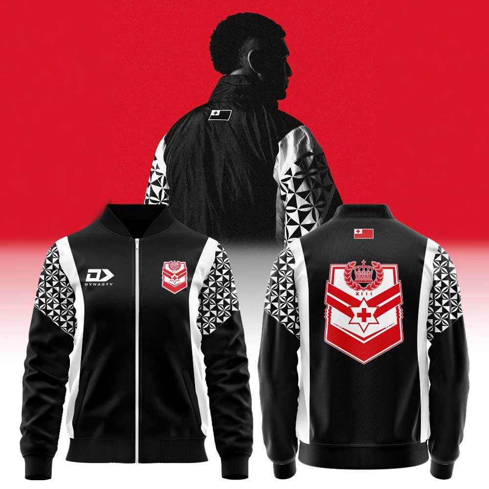 For Tonga Rugby League ’26 Tracksuit Retro Track Zip Jacket