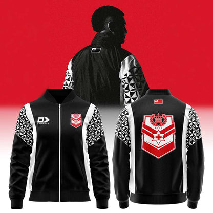 For Tonga Rugby League ’26 Tracksuit Retro Track Zip Jacket