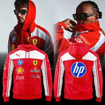 Scuderia Ferrari HP Natural texture. Competitive spirit. Hoodie