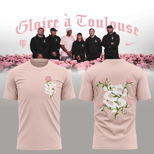 Stade Toulousain Rugby Collection Toulouse La Rose Shirt Pink