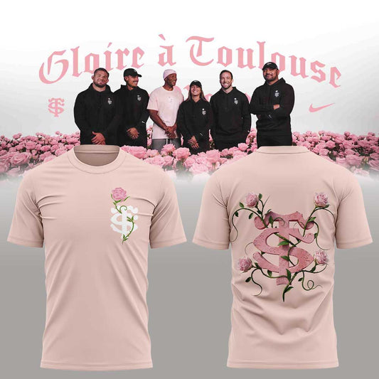 Stade Toulousain Rugby Collection Toulouse La Rose Shirt Pink