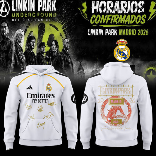 Linkin Park x Real Madrid From Zero World Tour 2026 in Madrid Limited Hoodie