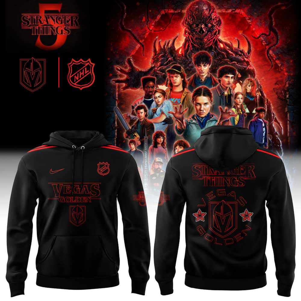 Vegas Golden Knights Stranger Things 5 Combo Hoodie