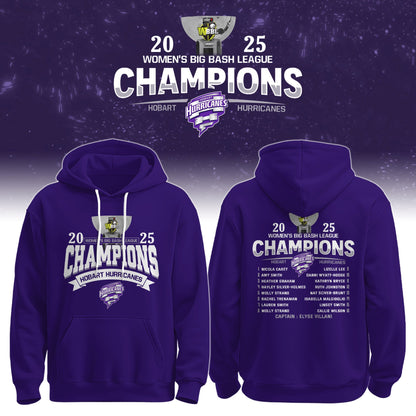Hobart WBBL Champions 2025/26 Hoodie Limited Edition + Selling Out Fast