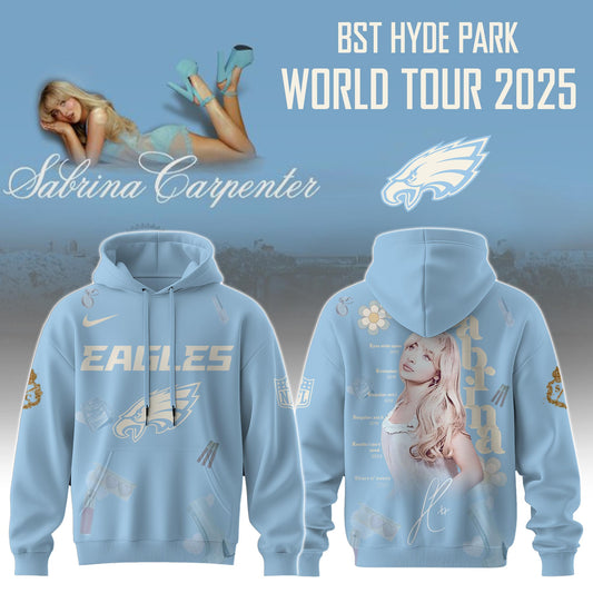P Eagles x Sabrina Carpenter Short n™ Sweet Tour� Hoodie Editions Limited +Selling Out Fast