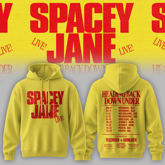 Spacey Jane – Heading Back Down Under Australian Tour Limited Hoodie