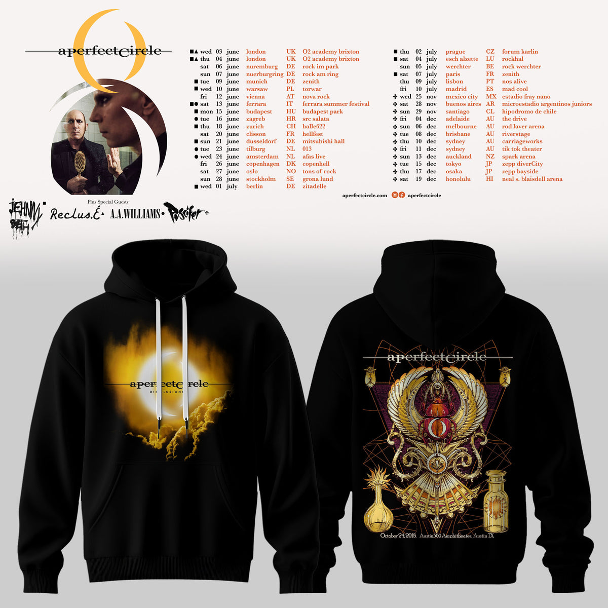 A PERFECT CIRCLE — WORLD TOUR COLLECTION HOODIE