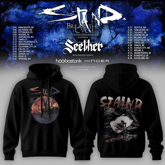 STAIND — BREAK THE CYCLE 25TH ANNIVERSARY TOUR Limited Edition Hoodie