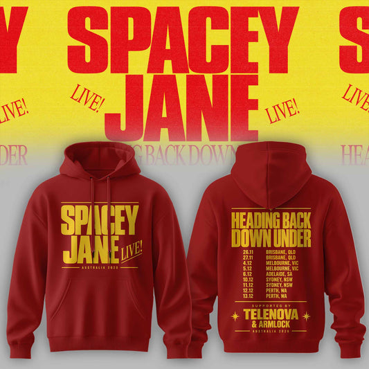 Spacey Jane – Heading Back Down Under Australian Tour Limited Hoodie