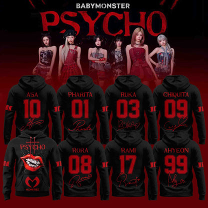 BABYMONSTER : PSYCHO [ WE GO UP] Album 2025 Limited “ Hoodie