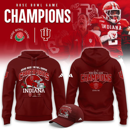 Indiana Hoosiers Rose Bowl Champions Combo Hoodie