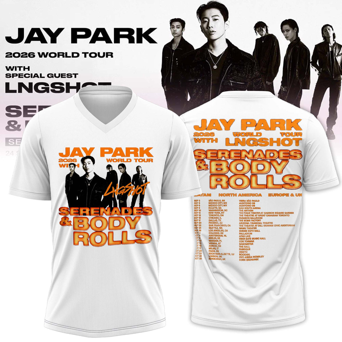 JP 2026 WORLD TOUR [SERENADES & BODY ROLLS] Football Jersey