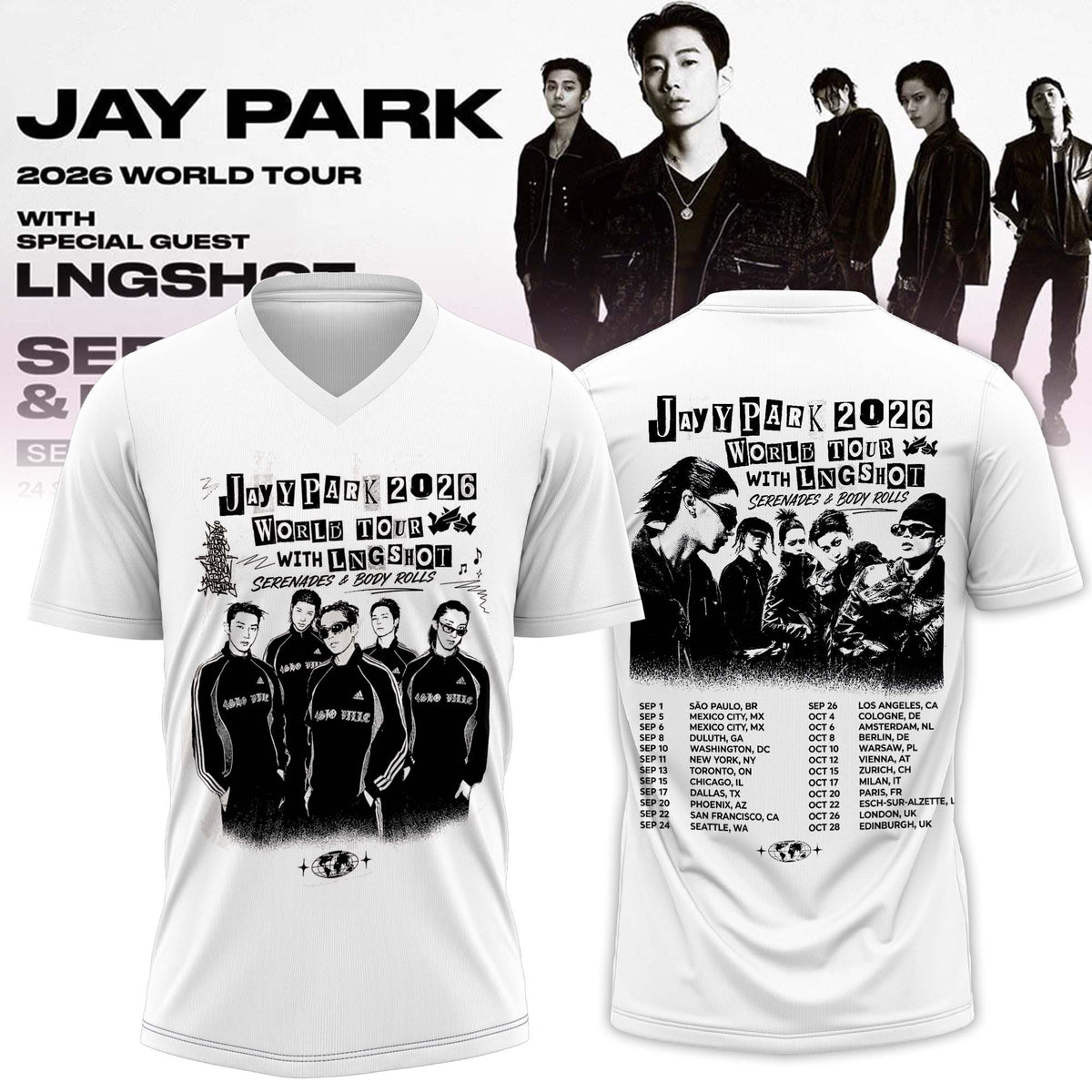 JP 2026 WORLD TOUR [SERENADES & BODY ROLLS] Football Jersey