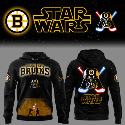 Limited Edition Boston Bruins x Star Wars Night Hoodie 2025