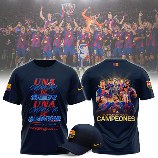 Barcelona 2025/26 Liga De Campeones Limited Navy Shirt