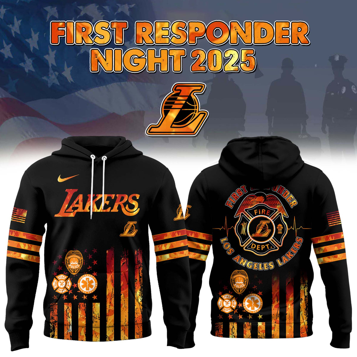 Los Angeles Lakers x 2025 National First Responders Night