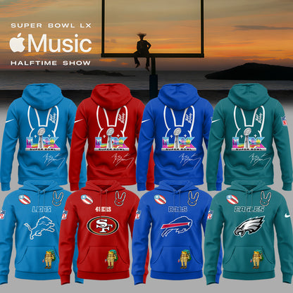 ALL TEAM NFL x Bad Bunny Super Bowl 2026 Combo Hoodie V3