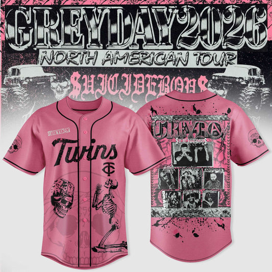 Minnesota Twins X $uicideboy$ Greyday 2026 “ North American Tour Jersey