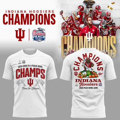 Indiana Hoosiers Peach Bowl Champion 2026 Shirt