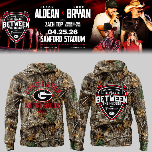 Limited Edition JA x LB “Live Between The Hedges” At Sanford Stadium Hoodie
